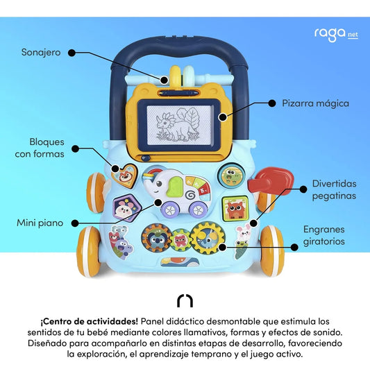 Andadera Musical Interactiva para Bebé con Juguetes Didácticos