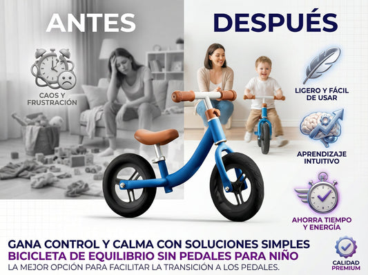 Bicicleta de Equilibrio Sin Pedales para Niños