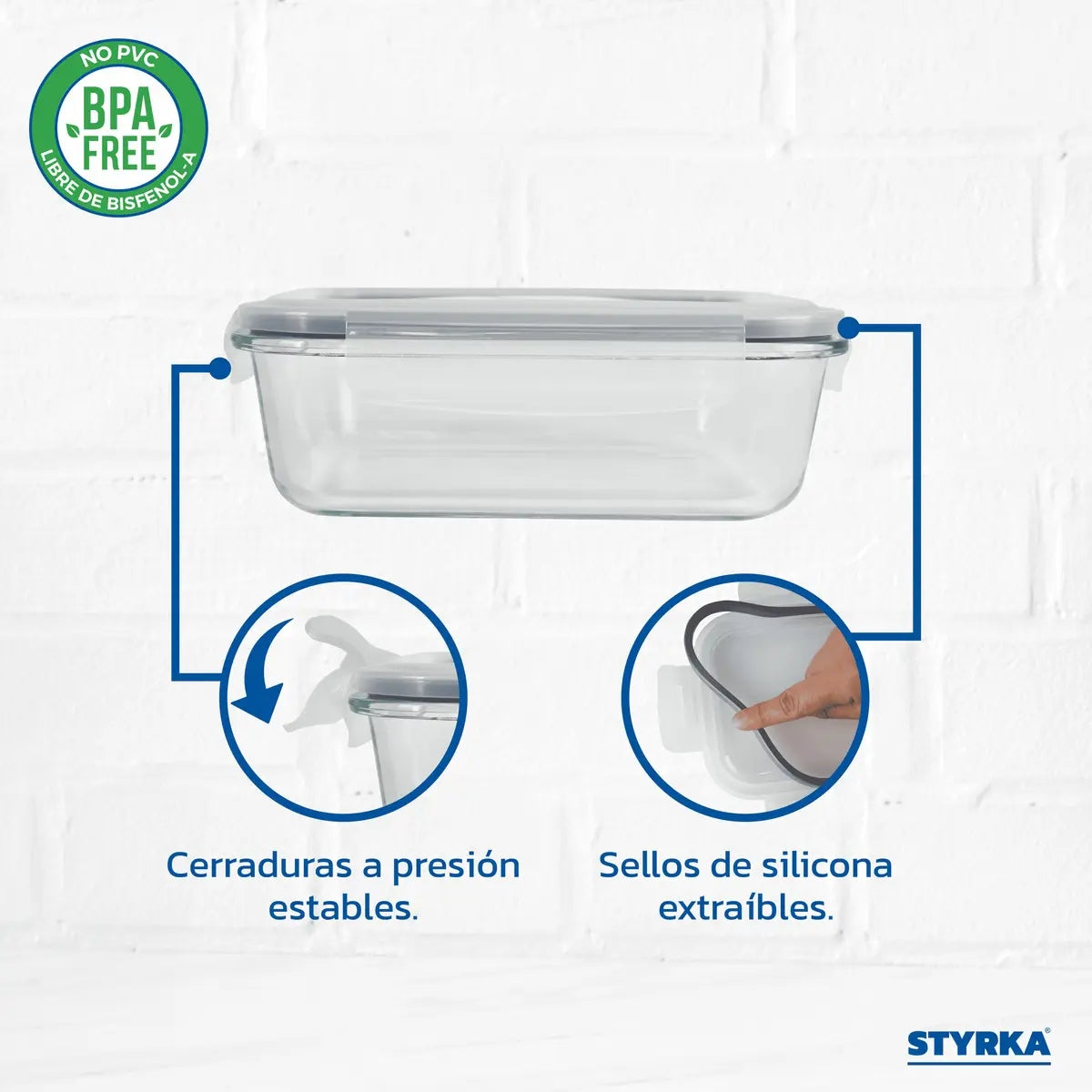 Set 12 Recipientes de Vidrio Herméticos con Tapa — 24 Piezas | Libre de BPA
