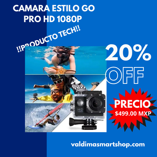 Cámara de Acción 4K Full HD – Sports Cam Deportiva