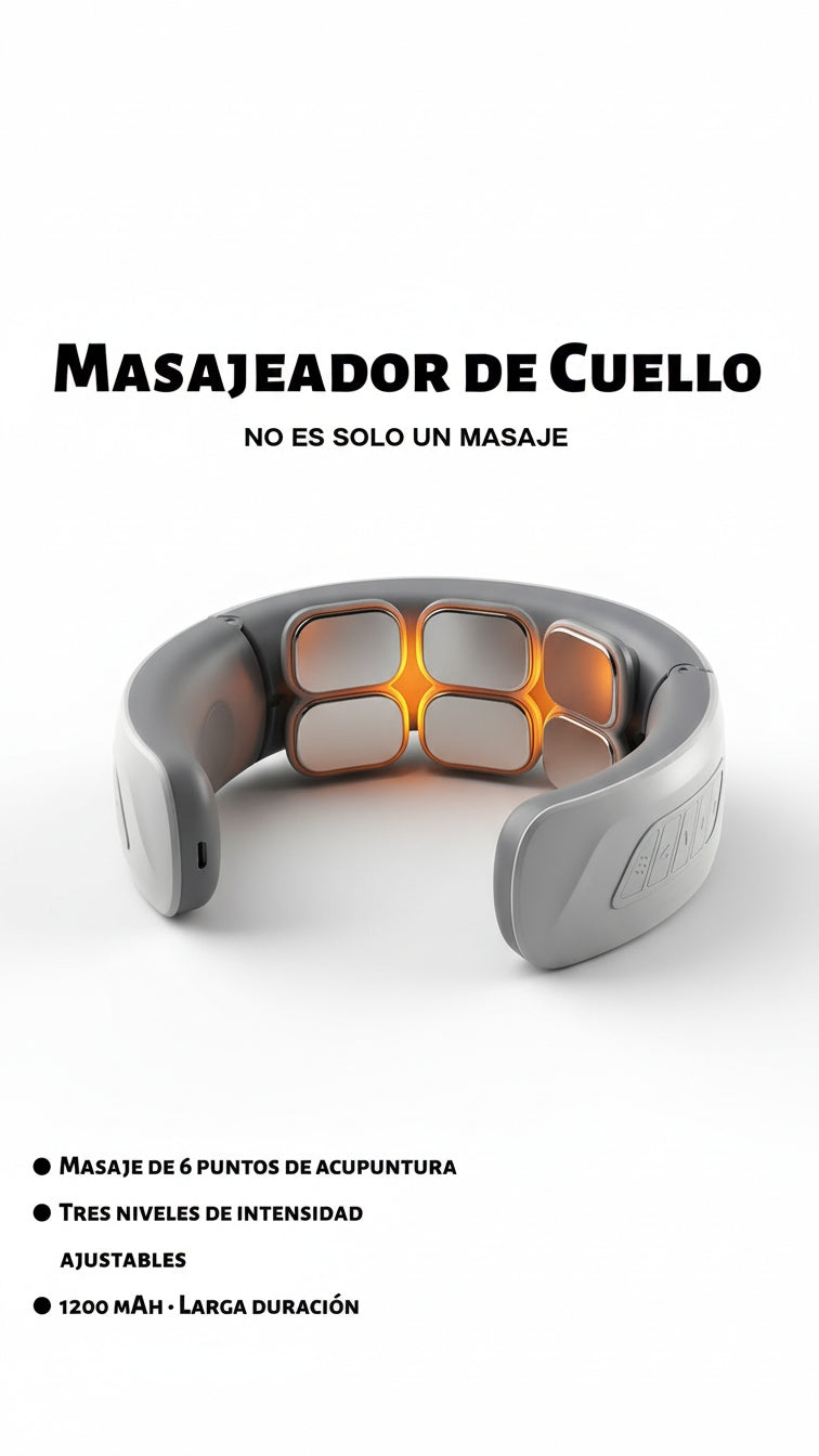 Masajeador eléctrico alivio tensión muscular espalda