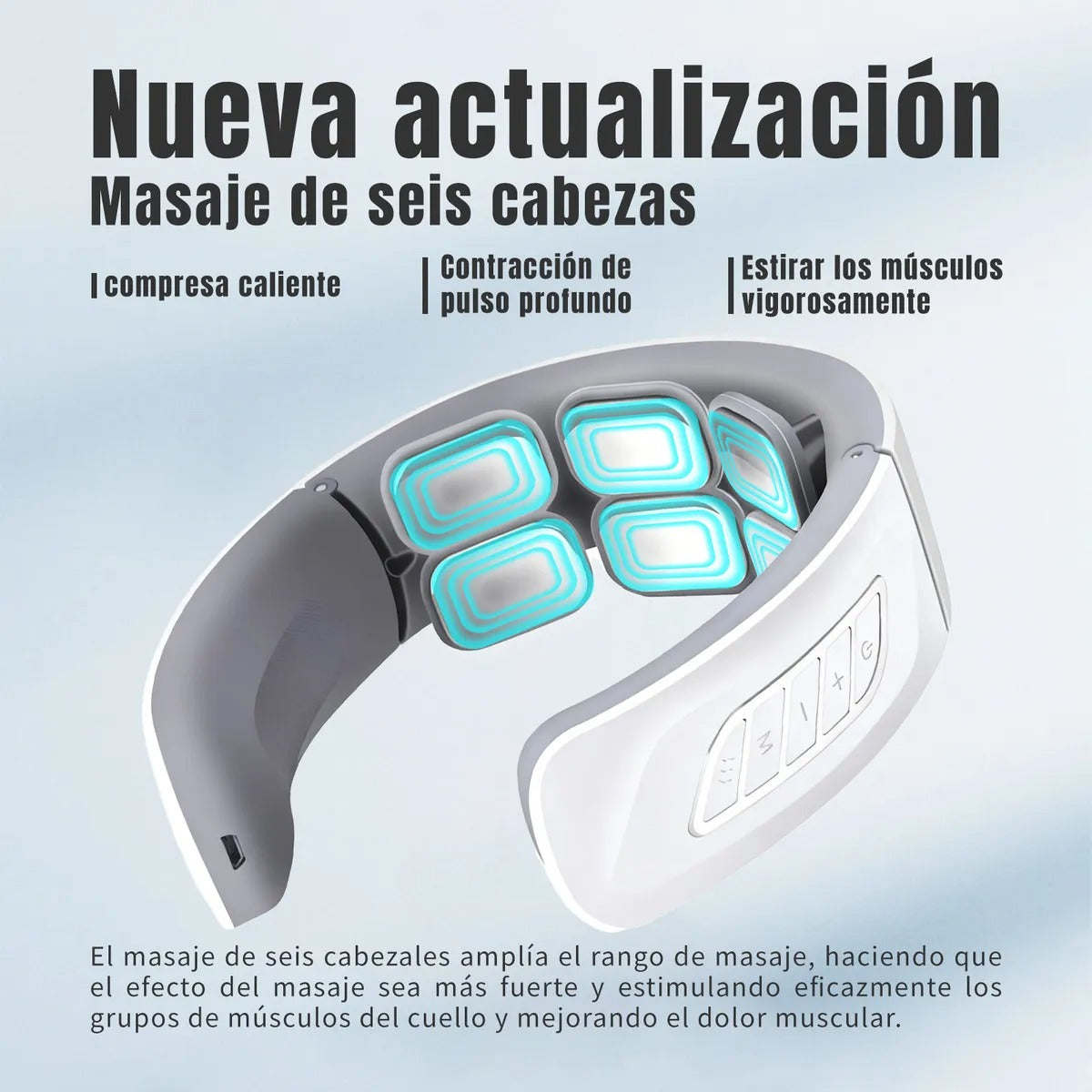 Masajeador eléctrico portátil recargable USB