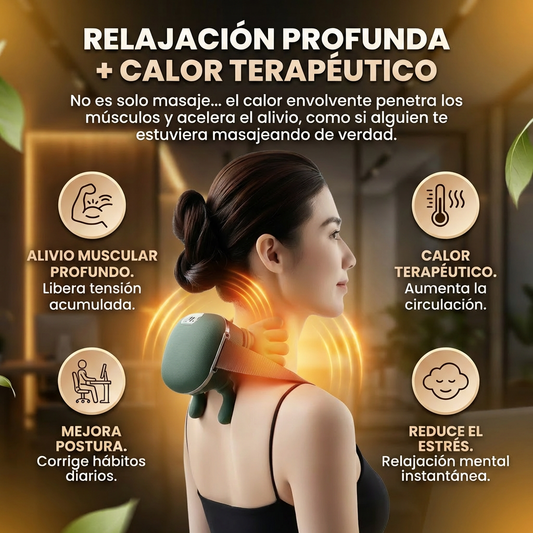 Masajeador de Cuello y Hombros con Calor Infrarrojo