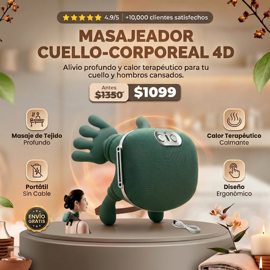 Masajeador de Cuello y Hombros con Calor Infrarrojo