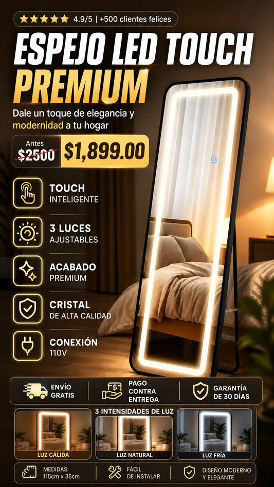 Espejo LED Touch Premium