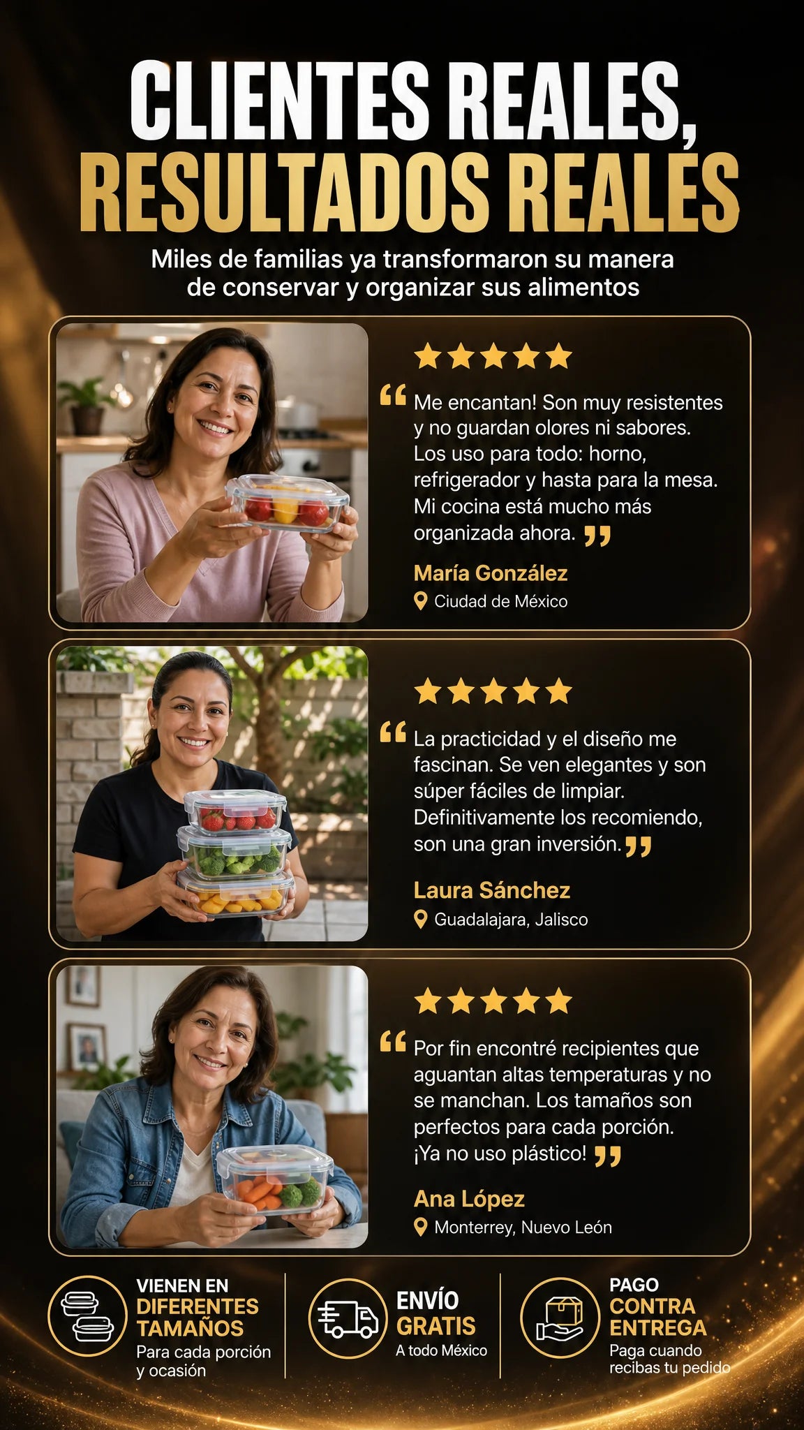 Set 12 Recipientes de Vidrio Herméticos con Tapa — 24 Piezas | Libre de BPA